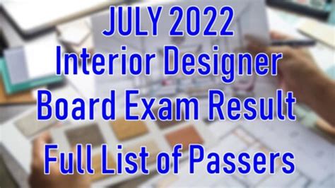 interior design board exam 2022|RESULT: July 2022 Interior Designer Board Exam .